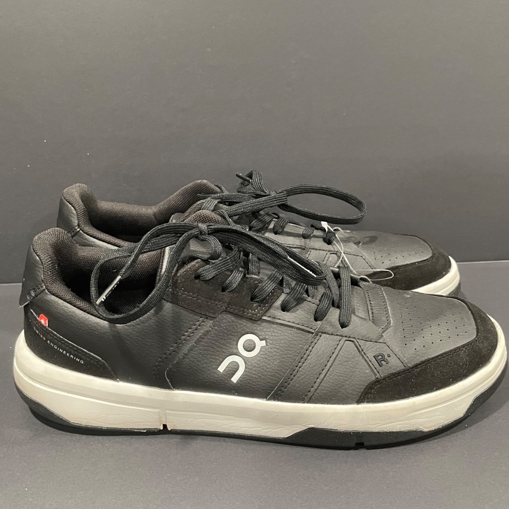On The Roger Clubhouse Shoes Mens 12.5 Black Sneakers Athletic